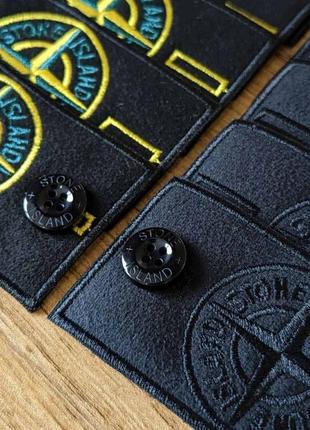 Патч, патчі шеврон нашивка лого stone island+2гудзики