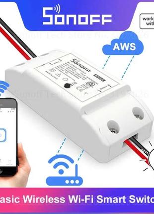 Sonoff basic r2 wi-fi выключатель, реле умный дом, реле с таймером