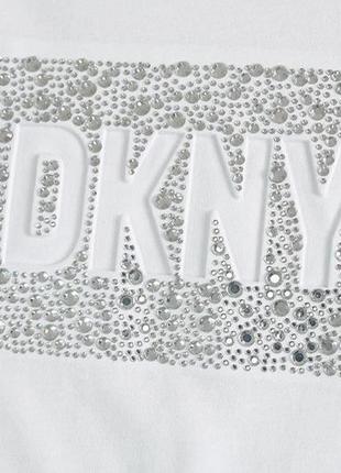 Белая женская футболка dkny5 фото