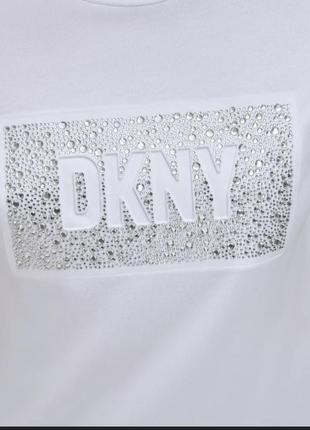 Белая женская футболка dkny6 фото