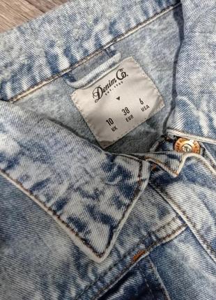 Джинсівка джинсова жилетка жилет безрукавка укорочена denim co розмір хс-с2 фото