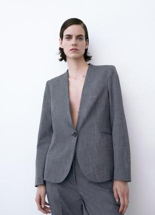 Блейзер, жакет, пиджак zara, коллекция 2023 года, размер 34 ( xs), 36 (s)1 фото