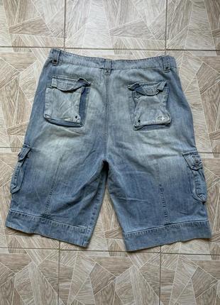 Шорты hype retro rap 90s y2k no fear vintage denim jeans shorts m2 фото