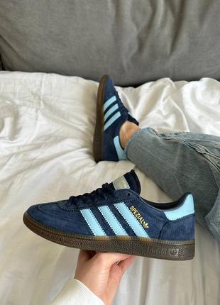 Кроссовки adidas spezial handball dark blue6 фото