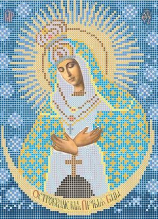 Схема для вышивки бисером иконы "божья матерь остробрамская"