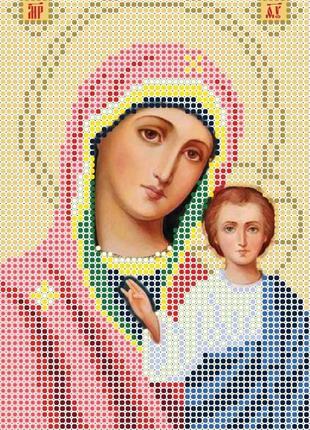 Схема для вышивки бисером иконы "божья матерь казанская а5"1 фото