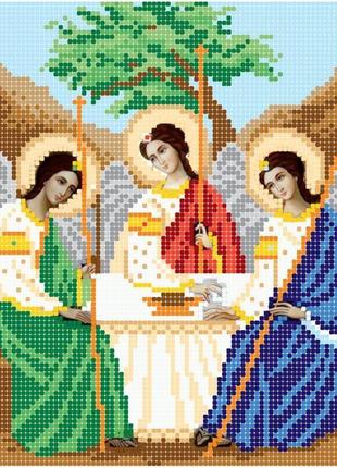 Схема для вишивки бісером ікони "свята трійця"