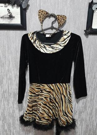 Костюм платье кошки кошечки тигра леопарда тигрицы4 фото