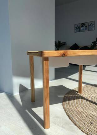 Дитячий стіл та стільчик, деревяний4 фото
