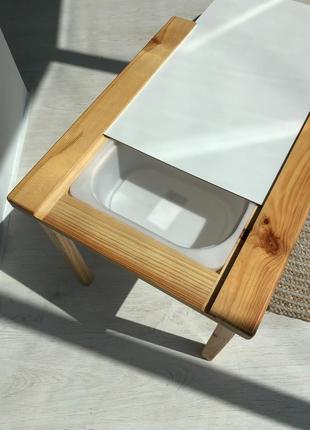 Дитячий стіл та стільчик, деревяний5 фото