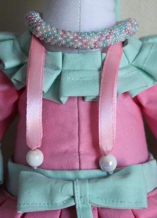 Зая зефирка , текстильная интерьерная кукла заяц в стиле тильда5 фото