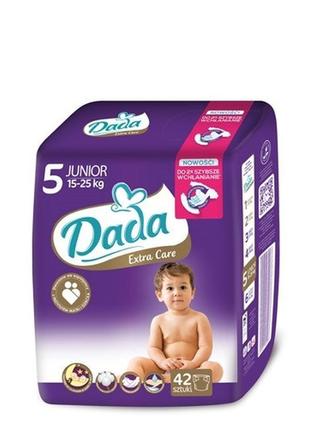 Підгузки extra care 5 junior (15-25 кг, 42 шт.) — dada