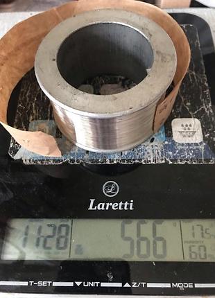 Ніхромовий дріт х20н80 д. 0,1 мм(~100катушок)