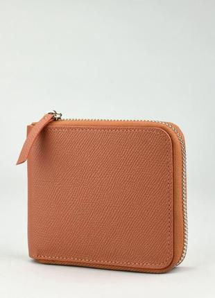 Шкіряний жіночий гаманець, жіночий гаманець зі шкіри, гаманець на блискавці, подарунок жінкі2 фото