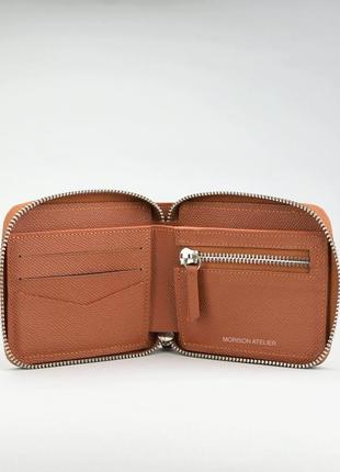 Шкіряний жіночий гаманець, жіночий гаманець зі шкіри, гаманець на блискавці, подарунок жінкі1 фото