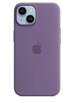 Чохол apple iphone 14 silicone case with magsafe - iris2 фото