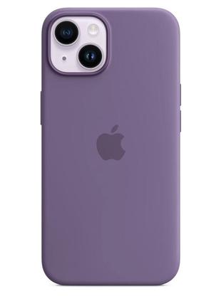 Чохол apple iphone 14 silicone case with magsafe - iris3 фото