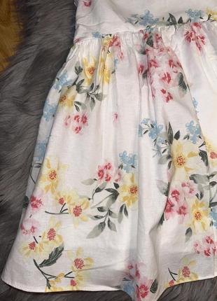 Невероятное, стильное, легкое платье с нежным цветочным принтом для девочки 4/5р f&amp;f3 фото