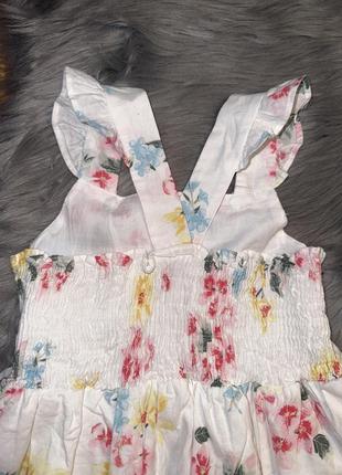 Невероятное, стильное, легкое платье с нежным цветочным принтом для девочки 4/5р f&amp;f4 фото