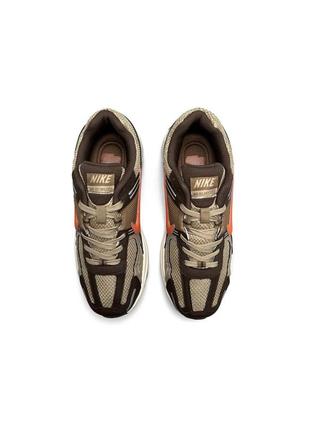 Мужские кроссовки nike vomero 5 new brown orange6 фото