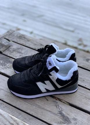 Теплые зимние кроссовки на меху new balance