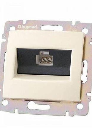 Legrand valena 695624 розетка комп. rj45 utp cat5 сл./кість