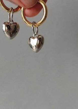 Сережки біколор