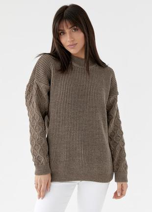 Жіночий светр 221, пудра6 фото