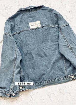 Куртка жіноча джинсова 6678 зі_розпродане3 фото
