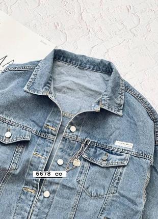 Куртка жіноча джинсова 6678 зі_розпродане4 фото