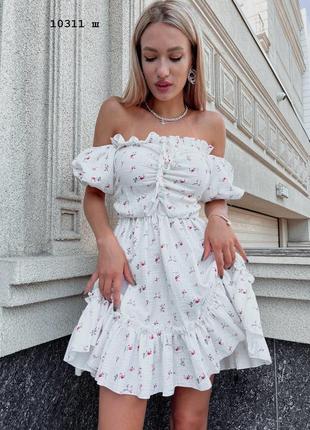Жіноче ніжне романтичне плаття у квіточку 10311 ш
