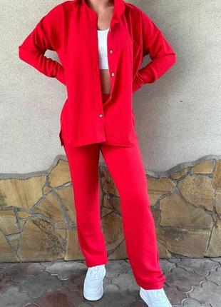 Жіночий костюм  жниварка мод.098,  червоний2 фото
