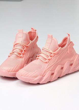 Модельні еластичні легкі рожеві жіночі кросівки — зручність і ...