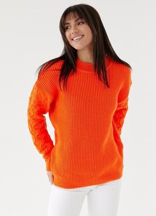 Жіночий светр 221, помаранчевый