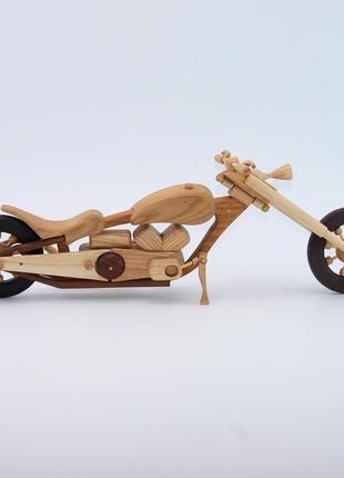 Модель дерев'яного мотоцыкла "engine power"2 фото