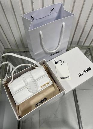 Сумка jacquemus кожа пакет, коробка, пыльник, карты
