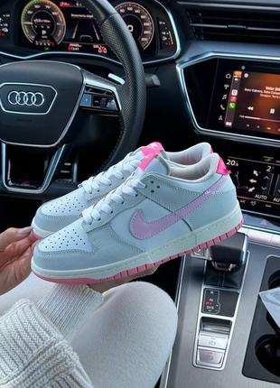 Женские кроссовки nike sb dunk low 520 pink puck5 фото