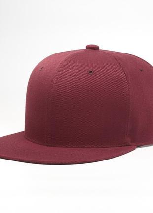 Кепка с прямым козырьком без надписей кепка снепбек