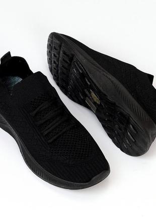 Легкі текстильні жіночі літні чорні кросівки, колір на вибір3 фото