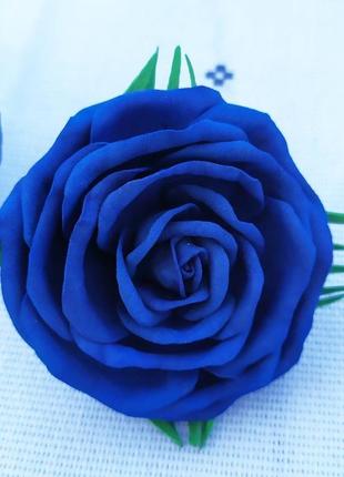 Сині троянди на резиночках3 фото