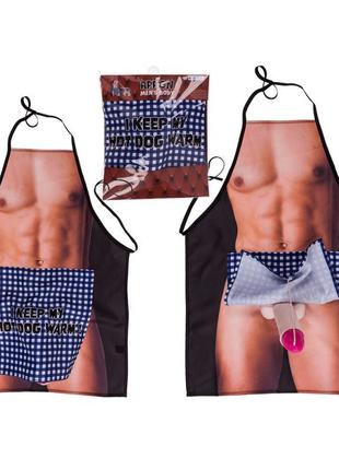 Кухонний фартух з плюшевим пенісом apron men body