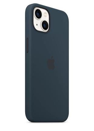 Чехол apple iphone 13 silicone with magsafe - abuss blue 5