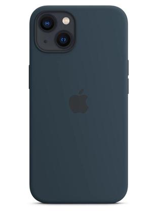 Чехол apple iphone 13 silicone with magsafe - abuss blue 2