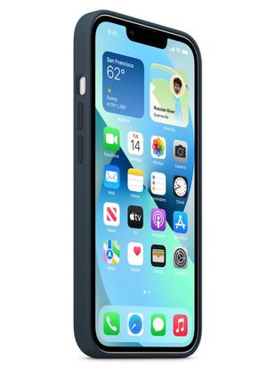 Чохол apple iphone 13 silicone with magsafe - abuss blue 6