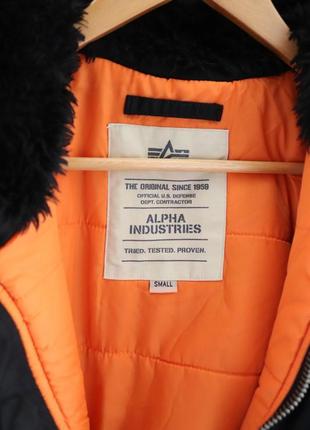 Бомбер с капюшоном alpha industries ma-15 фото