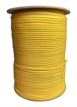 Paracord type iii 550 4 мм 259 кг yellow #019 10 метрів