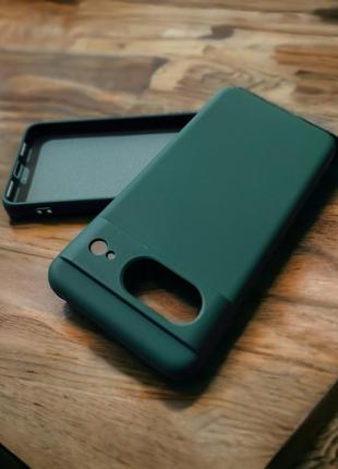 Google pixel 8 чохол силіконовий мікрофібра зелений