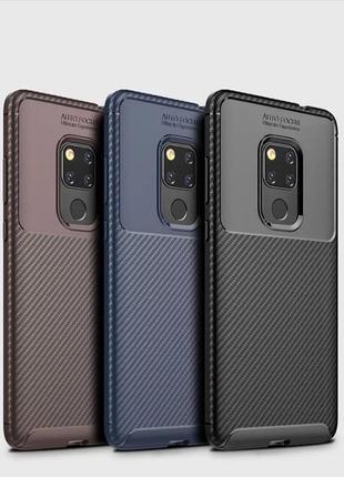Чохол-бампер карбон для huawei mate 20