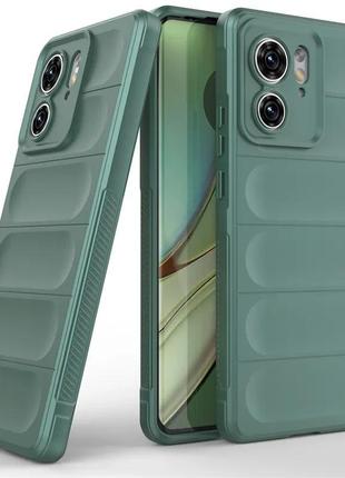 Протиударний силіконовий чохол для motorola edge 40 5g зелений...