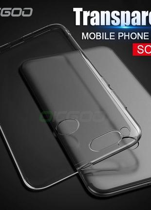 Силіконовий тонкий прозорий чохол з заглушками для xiaomi mi a...